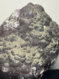 Image 3 of Purple Botryoidal Fluorite With Pyrite Specimen #2663