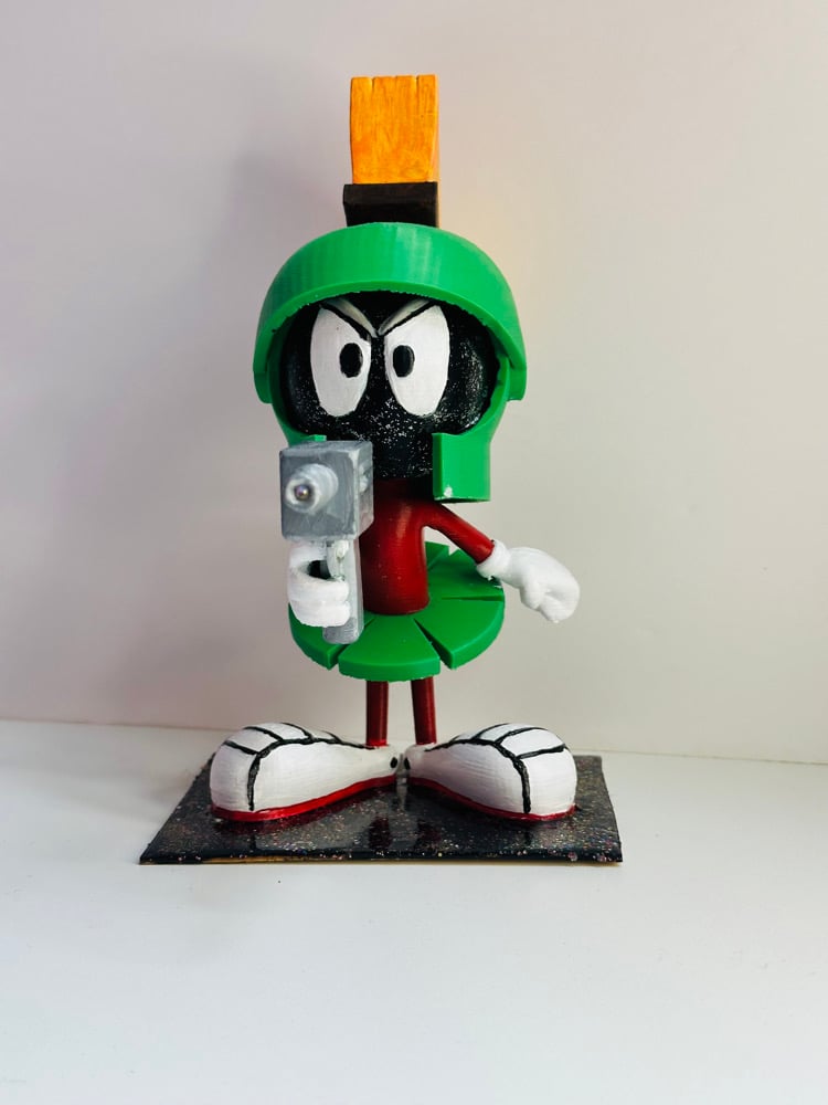 Image of Hand Painted Cartoon-Inspired Figurine -3D Printed