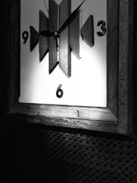 Image 4 of White Back Rimu Frame Clock