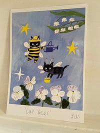 Image 4 of Cat Bees -A5 print 