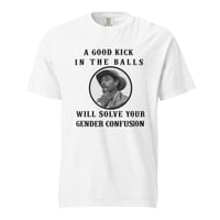 Image 2 of Gender Confusion Festus Quote - Unisex garment-dyed heavyweight t-shirt
