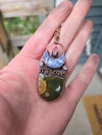 Image 3 of Electroformed IT'S LOVE  necklace 02