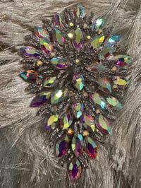 Image 1 of Oversized iridescent explosion Brooch