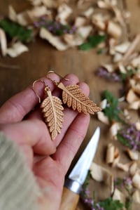 Image 6 of Fern Leaf ~ Earrings 