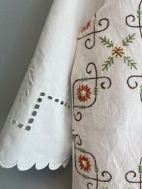 Image 9 of Orange flower shirt (s/m)