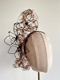 Image 1 of Brown wired flower headpiece