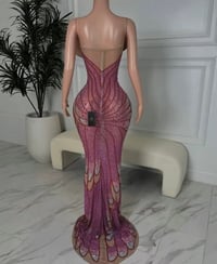 Image 3 of Divine butterfly crystalgown (Pink)