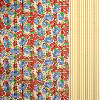 Coton Matelassé Imprimé ODALI rouge/jaune