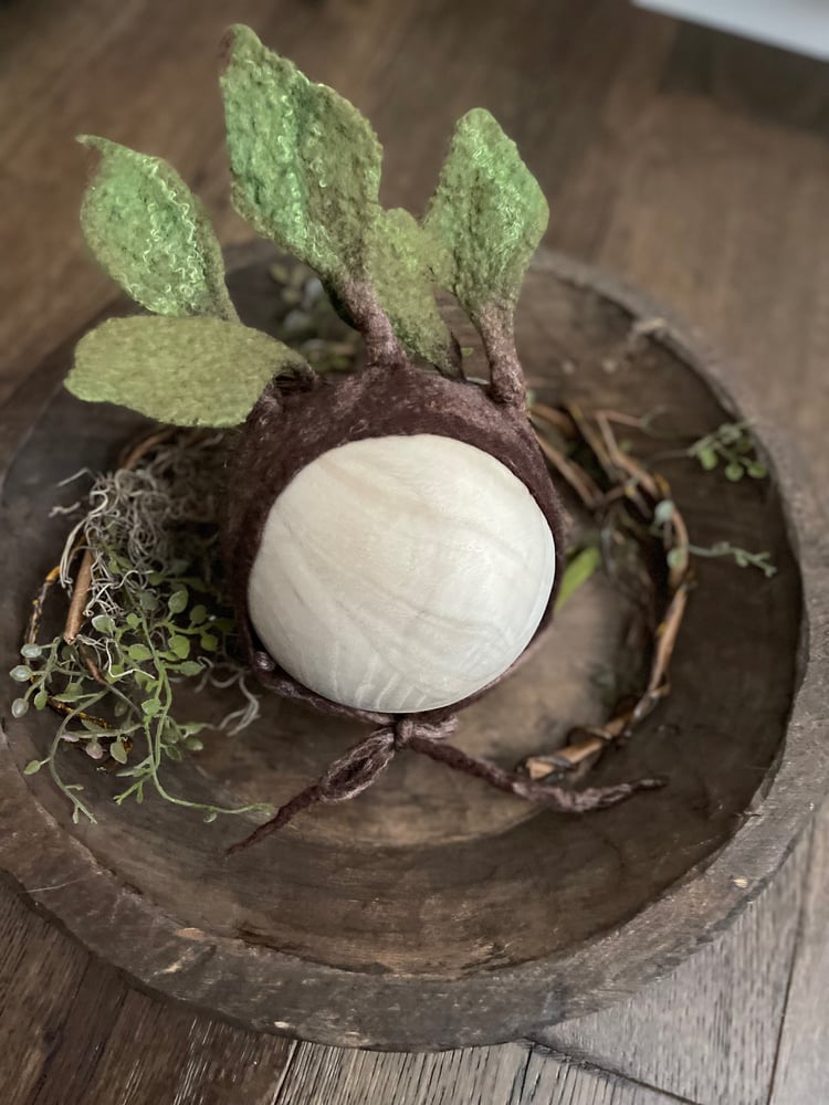 Image of Mandrake felted bonnet 