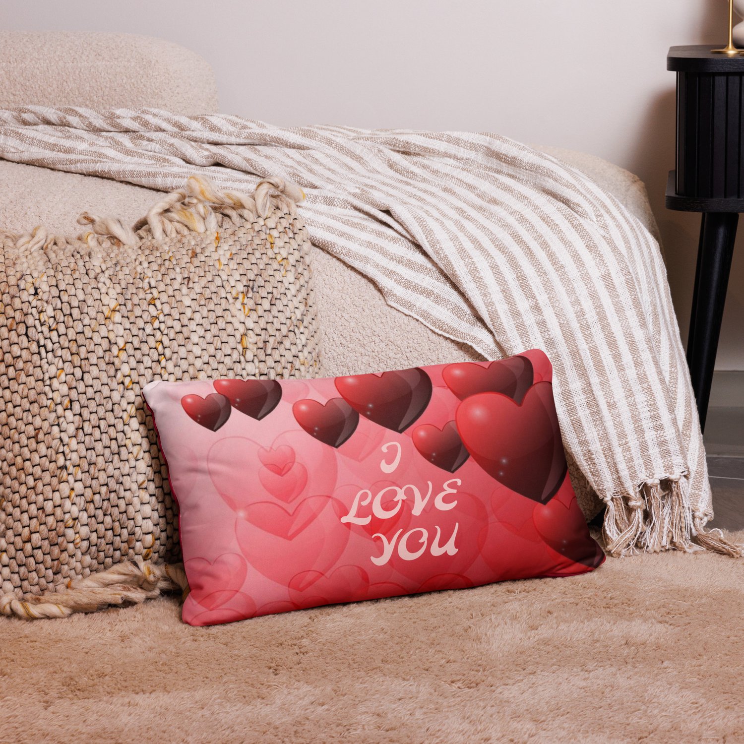 Image of I love you  Pillow