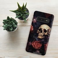 Image 7 of Goth Inspired Baroque Style Painting Skull and Flowers Tough case for Samsung®