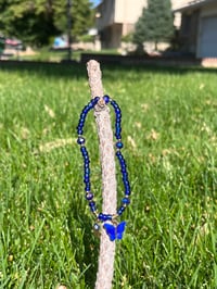 Image 3 of Butterfly Evil Eye Anklet 