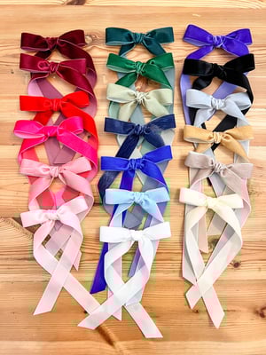 Long Tail Velvet Bows