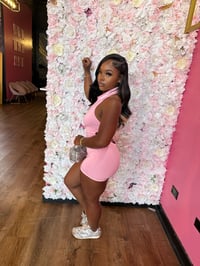 Image 5 of pink halter romper 