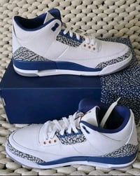 Image 3 of Jordan 3 Retro Washington Wizards Size 9.5