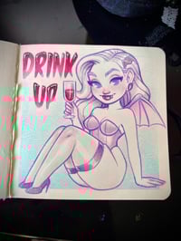 Image 2 of drink up (original sketch)