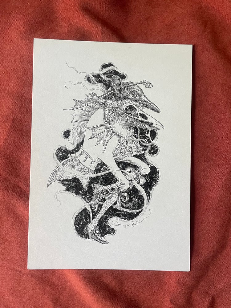 Image of Omerta Seas Goblin 1 (original pen drawing)