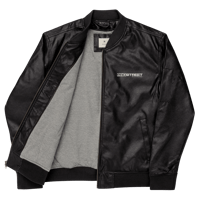 Image 3 of Leather Bomber Jacket