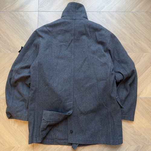 Image of AW 1998 Stone Island Dual Layer Wool Pea Coat, Size Medium