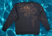 Image 2 of “PISCES” CUSTOM BLEACH PAINTED OULLIVER SWEATSHIRT LARGE