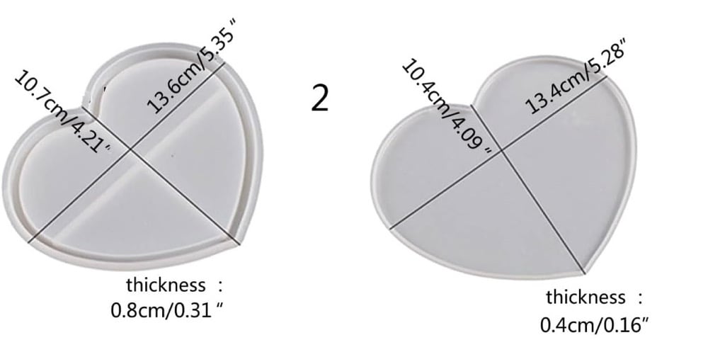 Image of Hand Sized Shaker Hearts