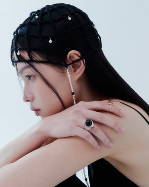 Image of LOWOOL - Net Pearl Beanie