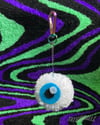 Fuzzy Eyeball Keychain