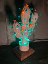 St. Patricks Day Themed Ceramic Cactus Night Light Lamp