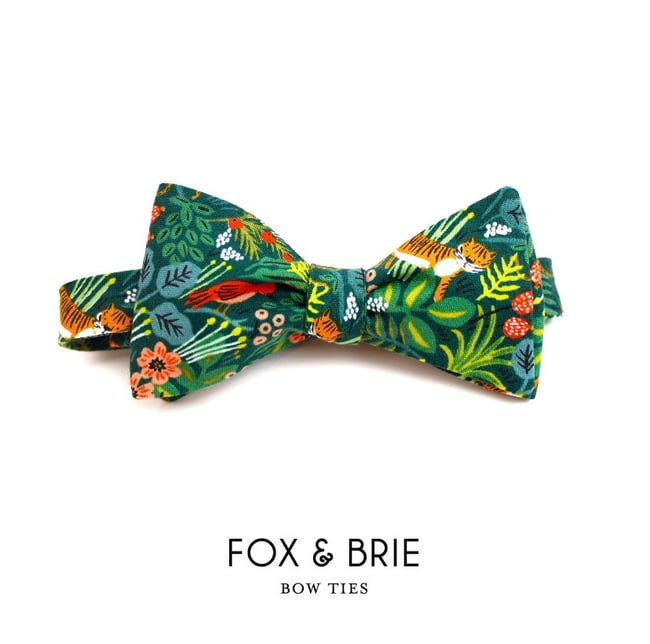 Green Rainforest Bow Tie