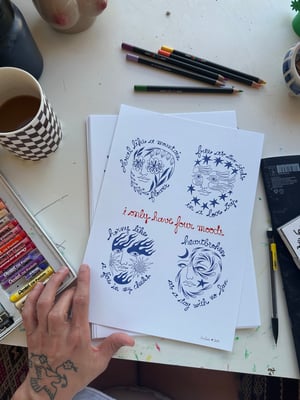 4 MOODS prints