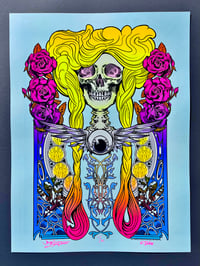 Image 1 of The Harvest Queen UV Reactive Silkscreen on Color