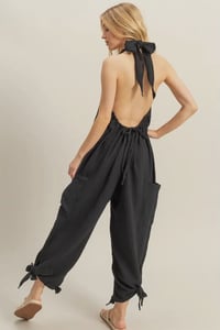 Image 1 of gauze black overalls 