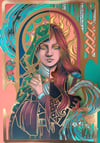 Brigid Of Faughart - Gold Foil Print