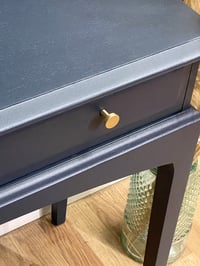 Image 3 of Dark blue stag console table /desk/dressing table 