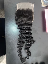 Image 1 of 18 inch deep wave 4x4 closure 