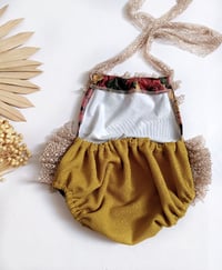 Image 3 of Photoshoot body | sitter girl | romper Marella | age 9-12 months | mustard flowers 