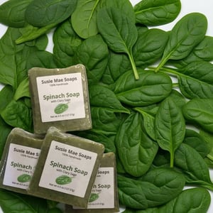 Image of Spinach Soap (with clary sage)