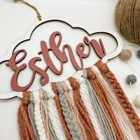 Image 1 of Personalised Cloud Hanging Decoration 