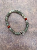 Image 2 of 6mm Bloodstone & Hamsa Bracelet 