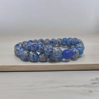 Blue Sea Jasper Natural Stone Bracelet