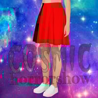 Image 2 of Black n Red Skater Skirt