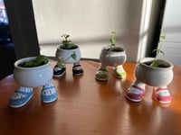 Image 5 of String of Hearts in Walking Legs Egg Cup GREEN (4 TOTAL)