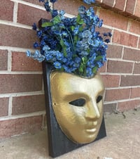 Image 2 of Blue Flower Mask