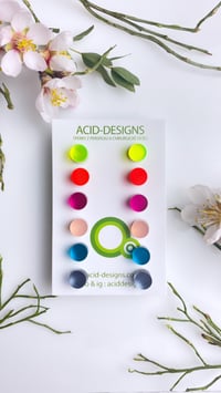 Set 6 párů náušnic Circle mini