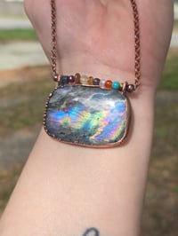 Image 4 of Labradorite beaded necklace