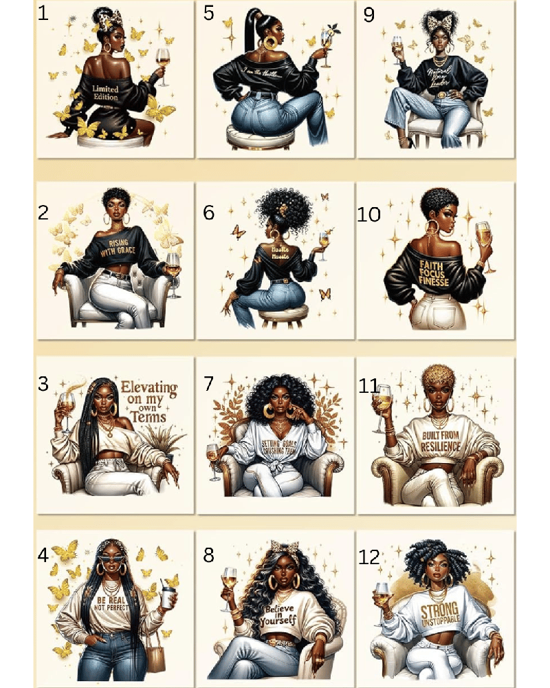 Image of Black Queen DTF Transfers
