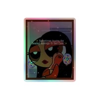 Image 3 of Self Care Holographic sticker