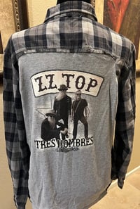 Vintage Gray/Black Flannel Shirt ZZ Top