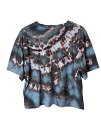 Image 4 of L Crop Tee in Ember Ice Dye #4
