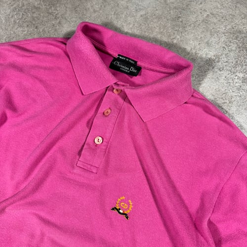 Image of  1980s Christian Dior Polo Shirt, Size Large